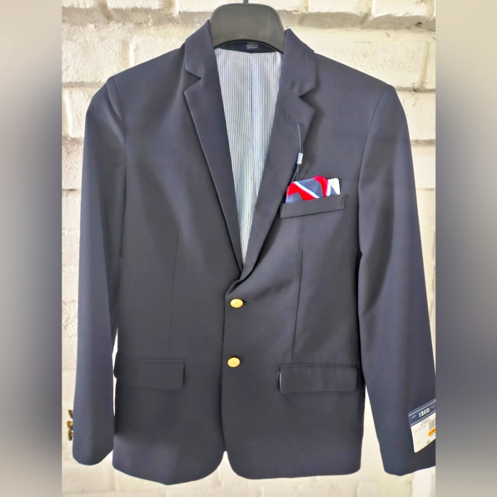 NWT Izod Classic Navy Blazer